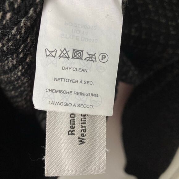 J. Crew Men’s 100% Lambswool Pullover Sweater Crewneck Black/Grey Birdseye sz L - Picture 5 of 9